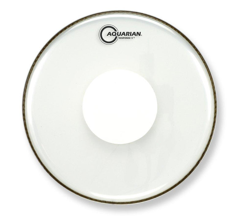 Aquarian Drumheads RSP2-PD18B Response 2 with Dot 18-inch Bass Drum Head, with Dot
