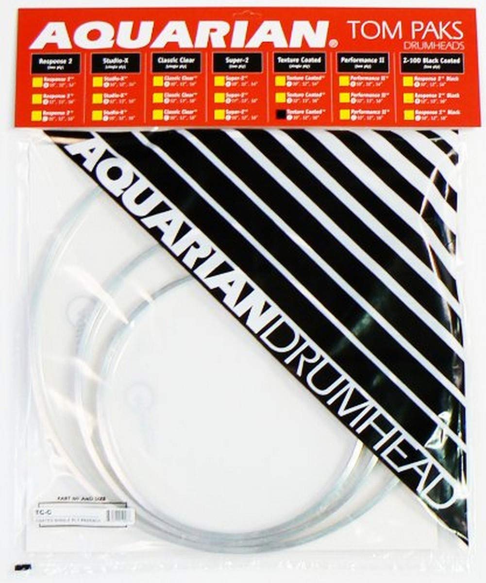 Aquarian Drumheads TC-C Texture Coated Tom Pack 10,12, 16-inch