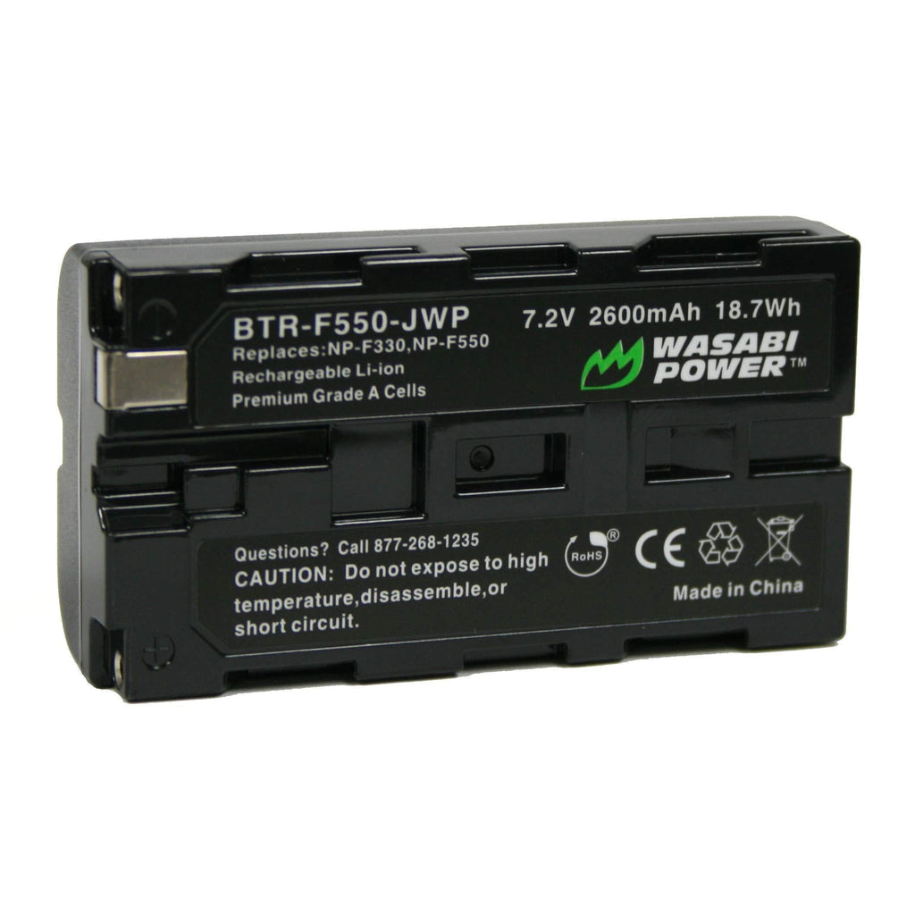 Wasabi Power Battery for Sony L Series, NP-F330, NP-F530, NP-F550, NP-F570 (2600mAh) and CN-160, CN-216, CN-126 Series