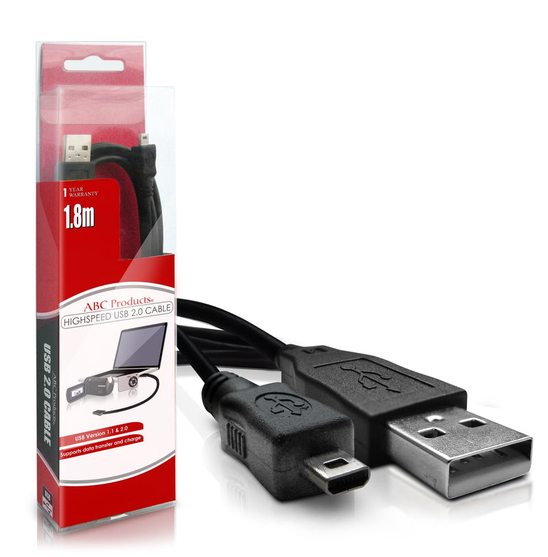 ABC Products Replacement Pentax USB Cable Cord Lead (for Image Transfer) for Most Optio Digital Camera (Models Stated Below)