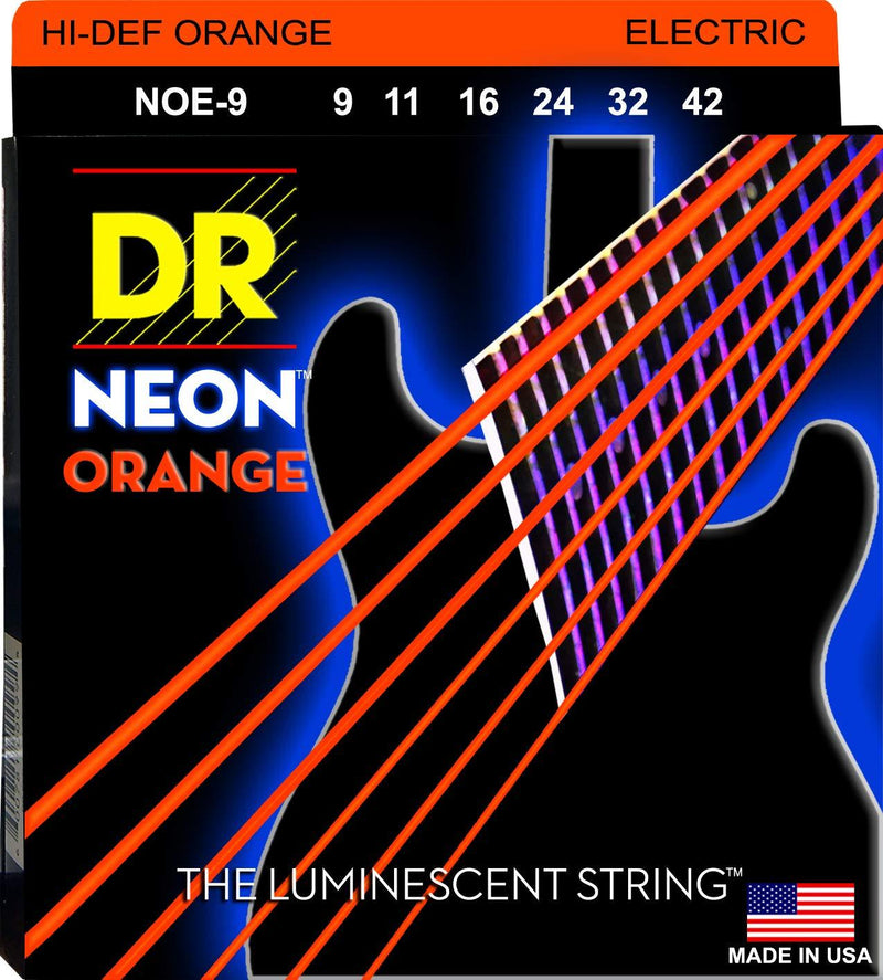 DR Strings HI-DEF NEON Electric Guitar Strings (NOE-9) 0