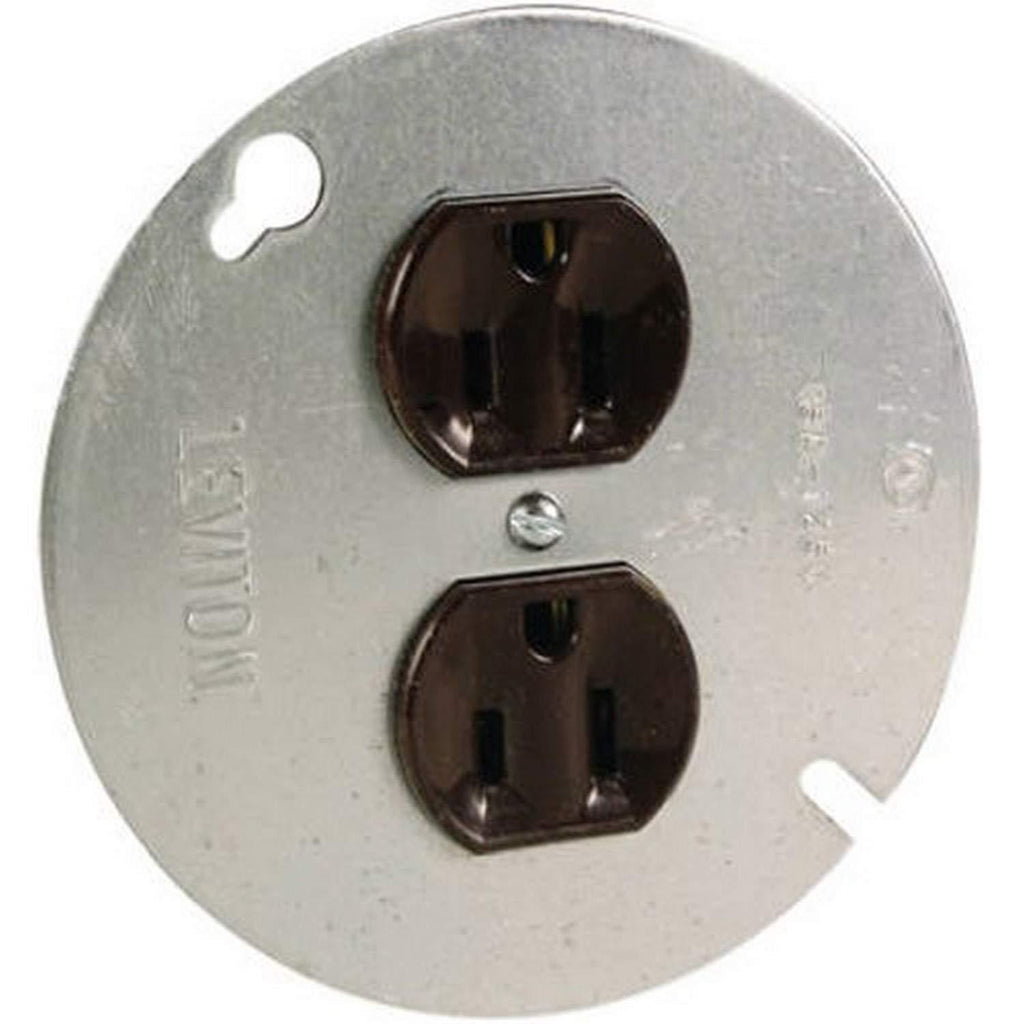 Pass & Seymour 4048CC4 Brown Receptacle, 15-Amp, 125-volt