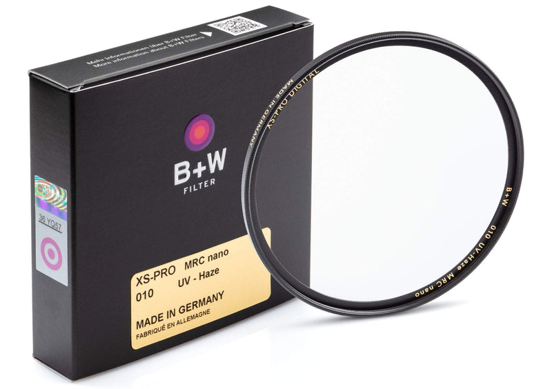 B + W 62mm UV Protection Filter (010) for Camera Lens - Xtra Slim Mount (XS-PRO), MRC Nano, 16 Layers Multi-Resistant and Nano Coating, Photography Filter, 62 mm, Clear Protector XS-PRO (Slim, MRC Nano) Single