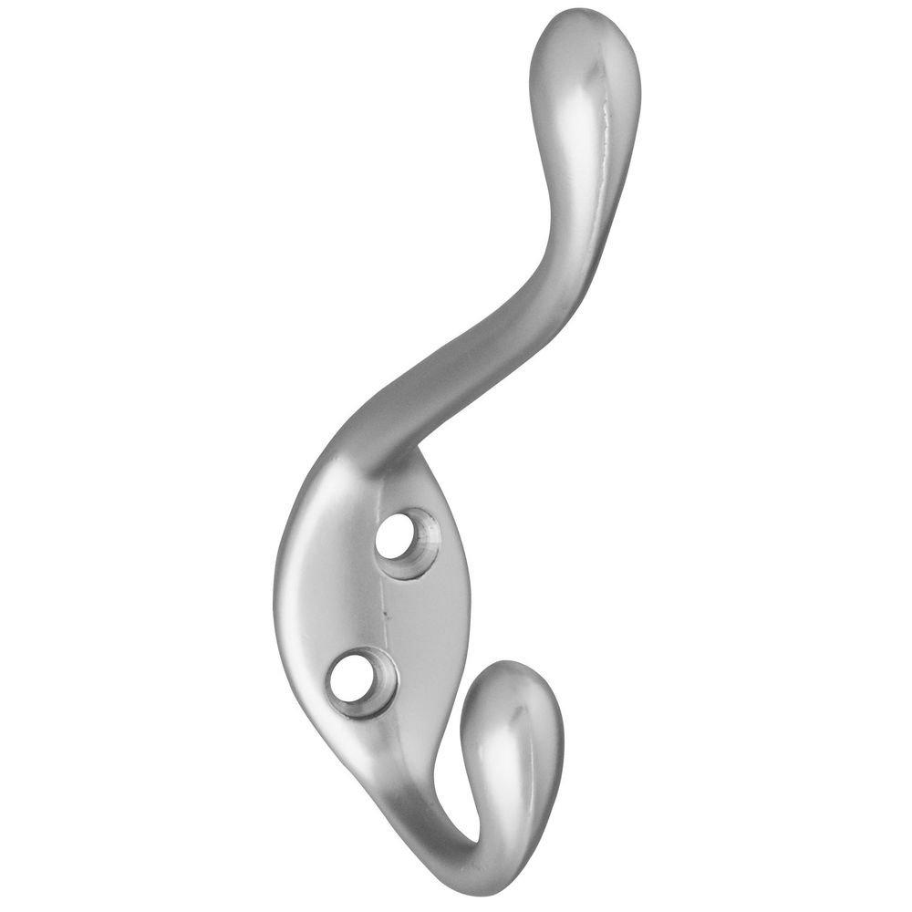 National Hardware N327-171 MPB167 Heavy Duty Garment Hook in Satin Chrome