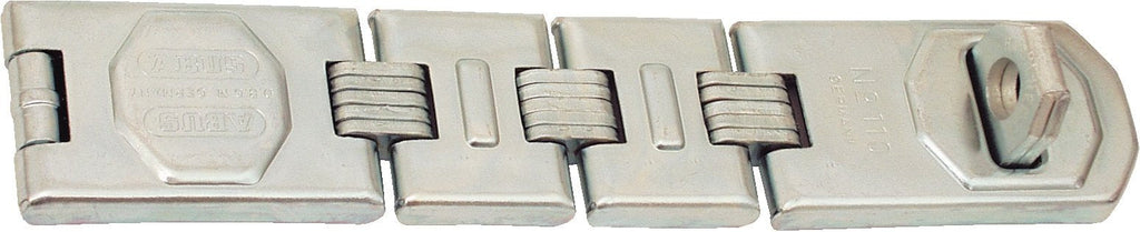 ABUS 110/230 Concealed Hinge Pin Hasp, 9" Length, Silver 9 Inch