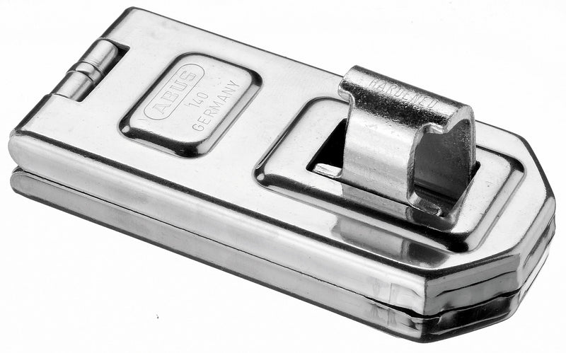 ABUS 140/120 C Stainless Steel Concealed Hinge Pin Hasp, 4 3/4" Length, Silver 4-3/4 Inch