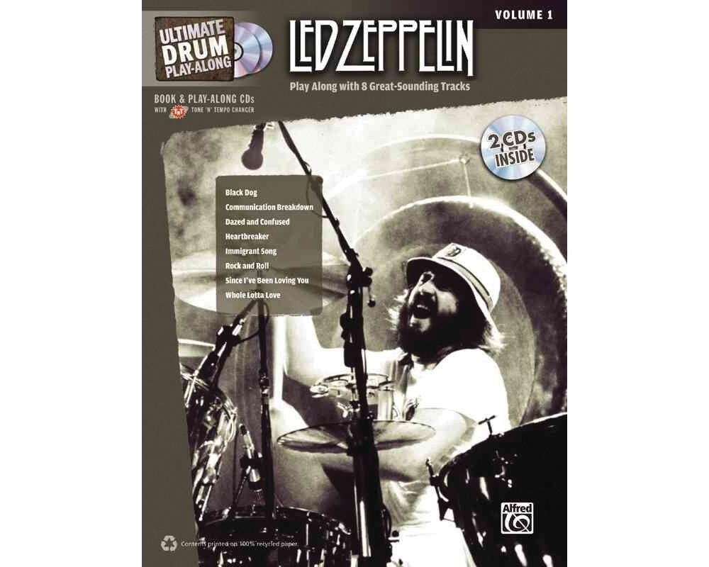Alfred Led Zeppelin Ultimate Play Along Drums Volume 1 with 2 CD's