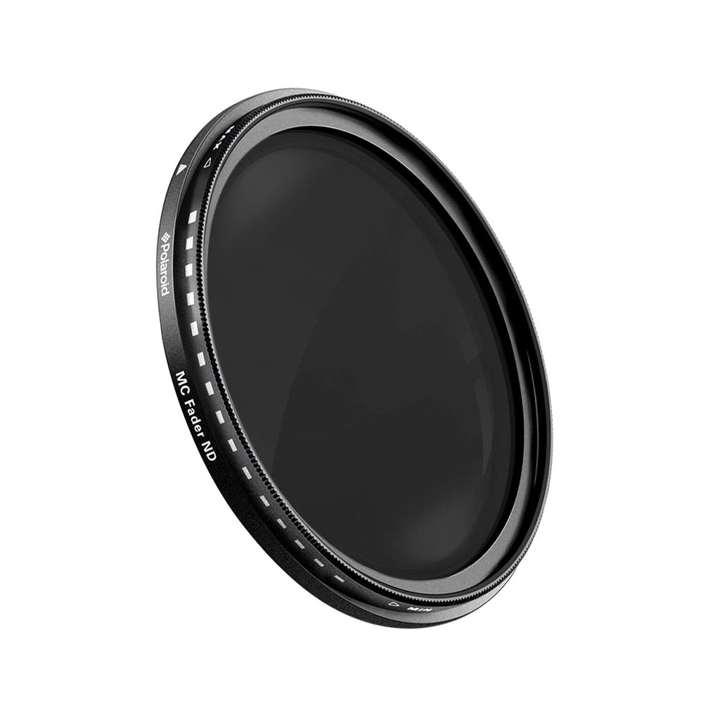 Polaroid Optics 55mm Multi-Coated Variable Range [ND3, ND6, ND9, ND16, ND32, ND400] Neutral Density Fader Filter ND2-ND2000 - Compatible w/ All Popular Camera Lens Models 55 mm
