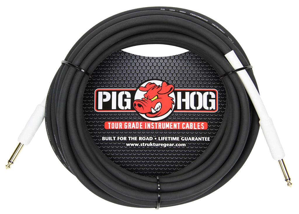 [AUSTRALIA] - Pig Hog PH25 High Performance 8mm 1/4" Guitar Instrument Cable, 25 Feet 