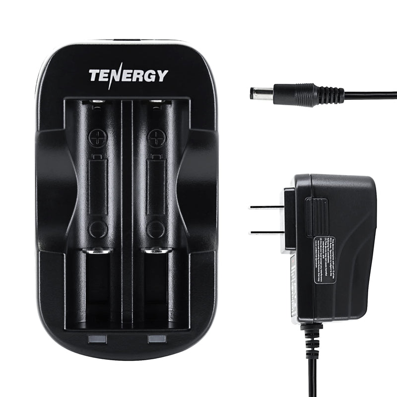 Tenergy TN269 2-Channel Li-ion 18650 18500 14500 Fast Battery Charger, 1A Charging Rate