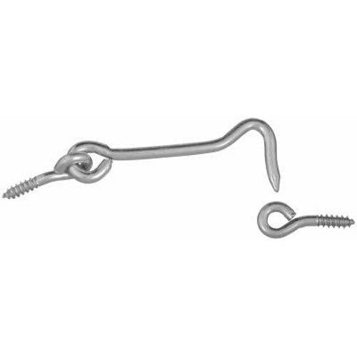 NATIONAL MFG/SPECTRUM BRANDS HHI N348-409 3-Inch Stainless Steel Hook/Eye