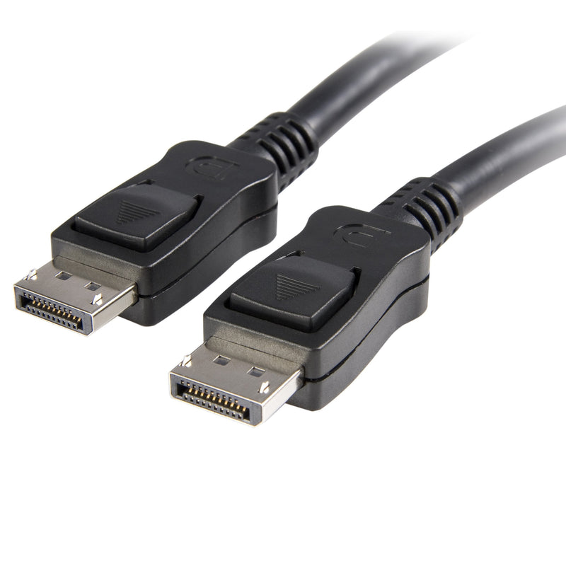 StarTech.com 20 ft DisplayPort Cable with Latches - 2560 × 1600 - DPCP & HDCP - Male to Male DP Video Monitor Cable (DISPLPORT20L) 20 ft/6.1 m