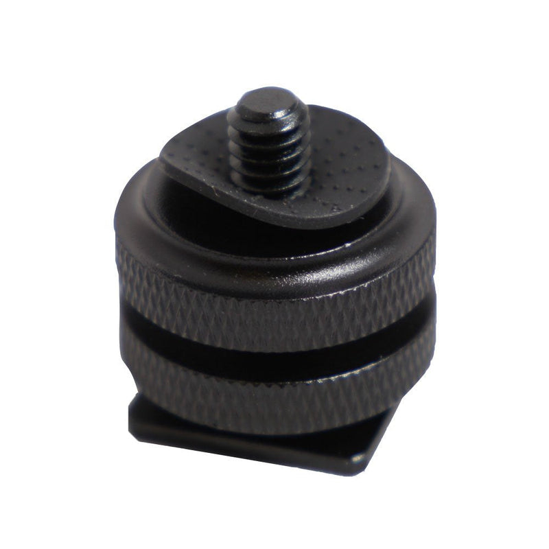 Kaavie KA-J2 Dual Nuts with 1/4-Inch Tripod Screw Adapter for Flash Trigger, Stand, Microphone and GPS - Black