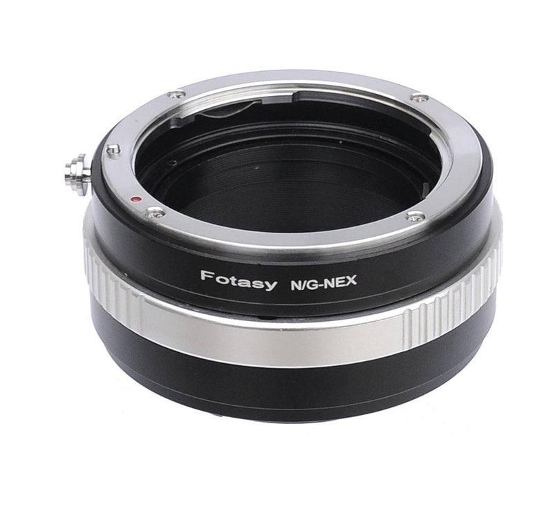 Fotasy Manual Nikon G Lens to Sony E-Mount Adapter, Nikon F to E Mount, Nikon G AFS Adapter Sony FE, fit Sony Alpha NEX-5T NEX-6 NEX-7 a3000 a3500 a5000 a5100 a6000 a6100 a6300 a6400 a6400 a6500 a6600 Nikon G to E-Mount