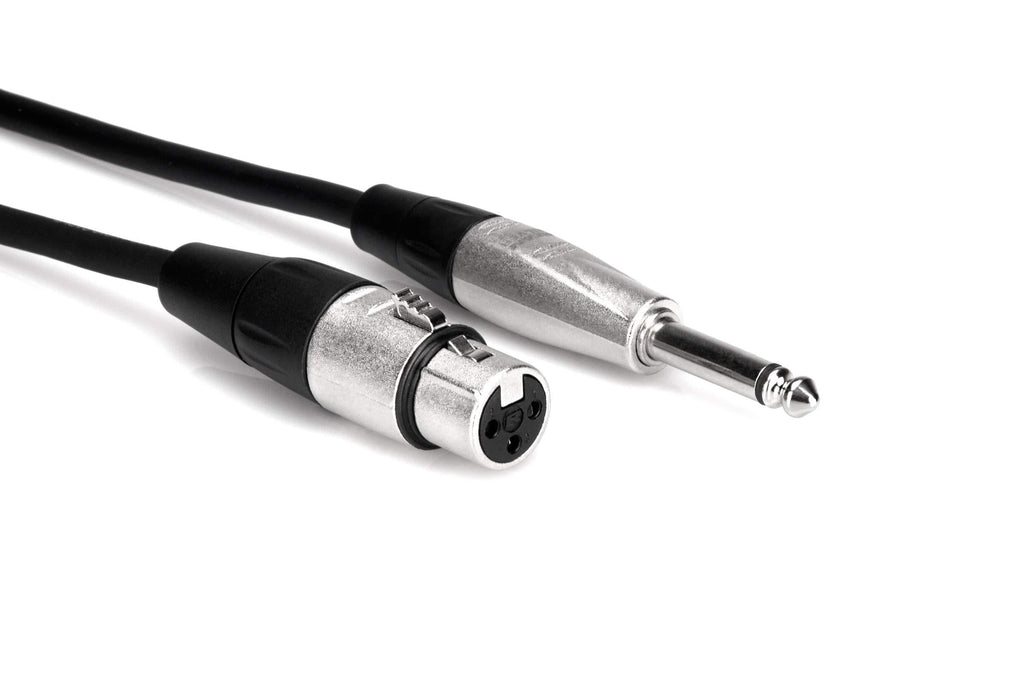 [AUSTRALIA] - Hosa HXP-010 REAN XLR3F to 1/4" TS Pro Unbalanced Interconnect Cable, 10 Feet 