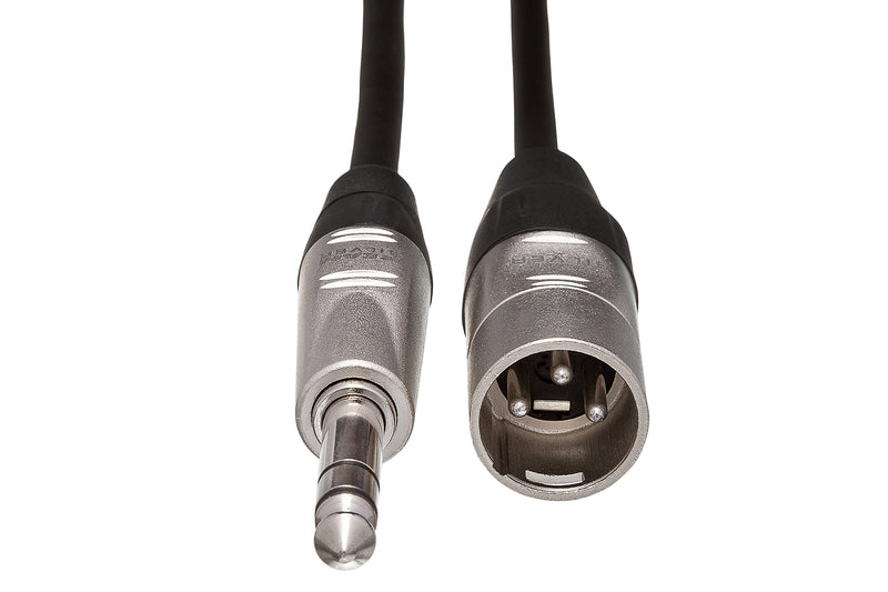 Hosa HSX-001.5 REAN 1/4" TRS to XLR3M Pro Balanced Interconnect Cable, 1.5 Feet