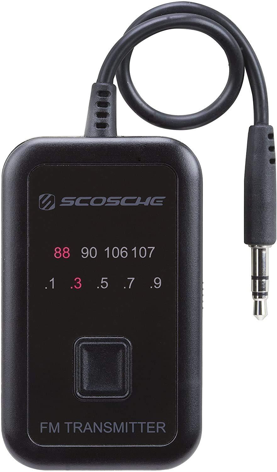 SCOSCHE FMT4R FM Transmitter with 20 Frequency Selections Portable Black