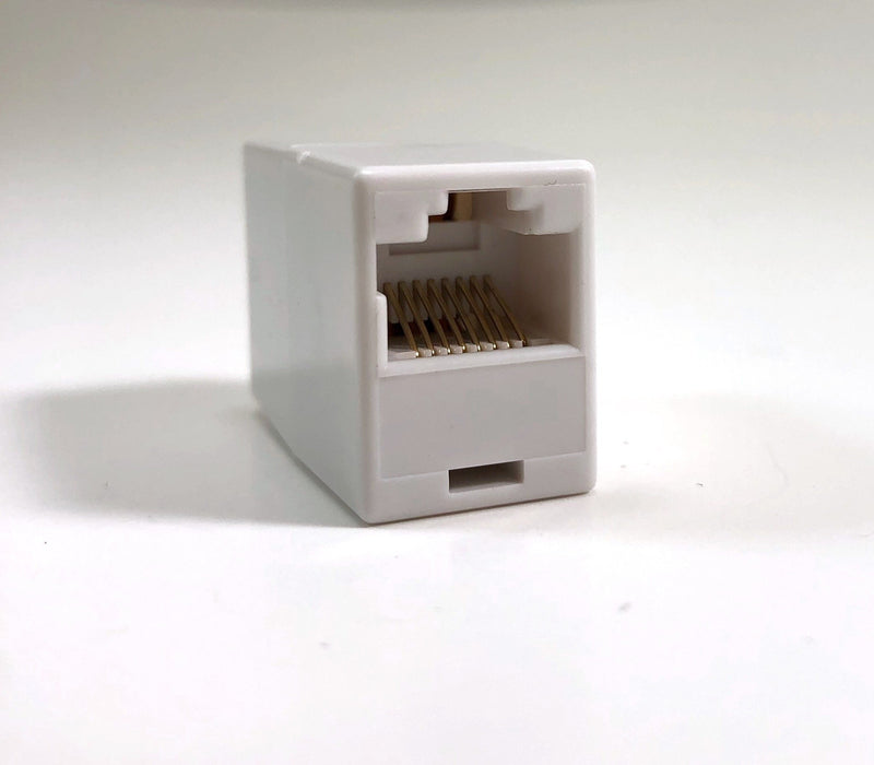 Micro Connectors, Inc. CAT 5E RJ45 Stright Through Coupler Female to Female - White(C20-110L5W)