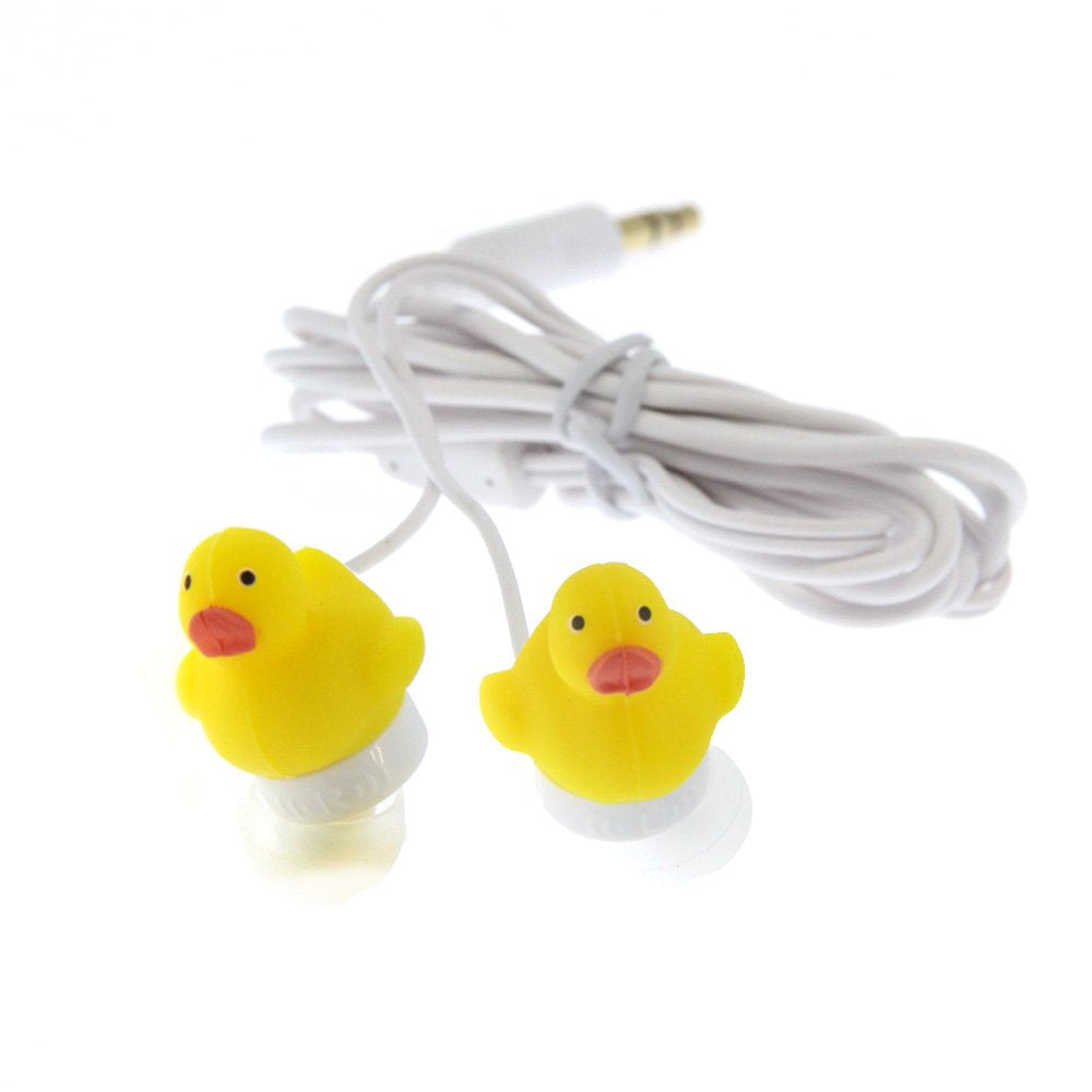 DCI 14352 Duck Earbuds for Mobile Devices - Retail Packaging - Yellow Standard Packaging