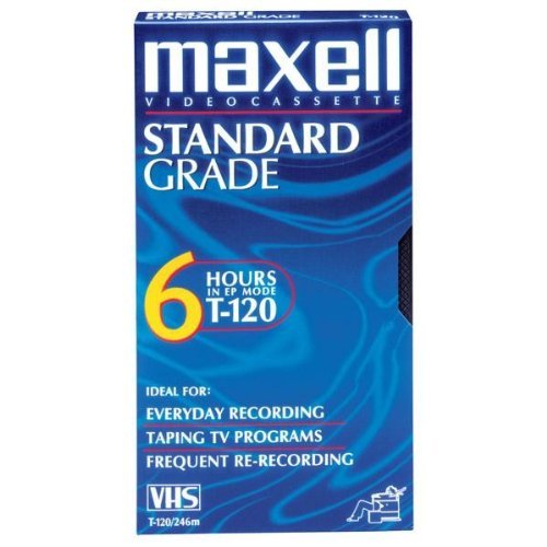 Maxell 214016 120 Minute Gx Silver Video Tape