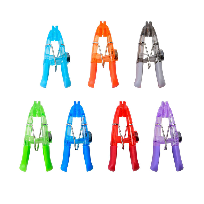 Kizmos Magnetic Multipurpose Bag Clips, Set of 7, Multicolored
