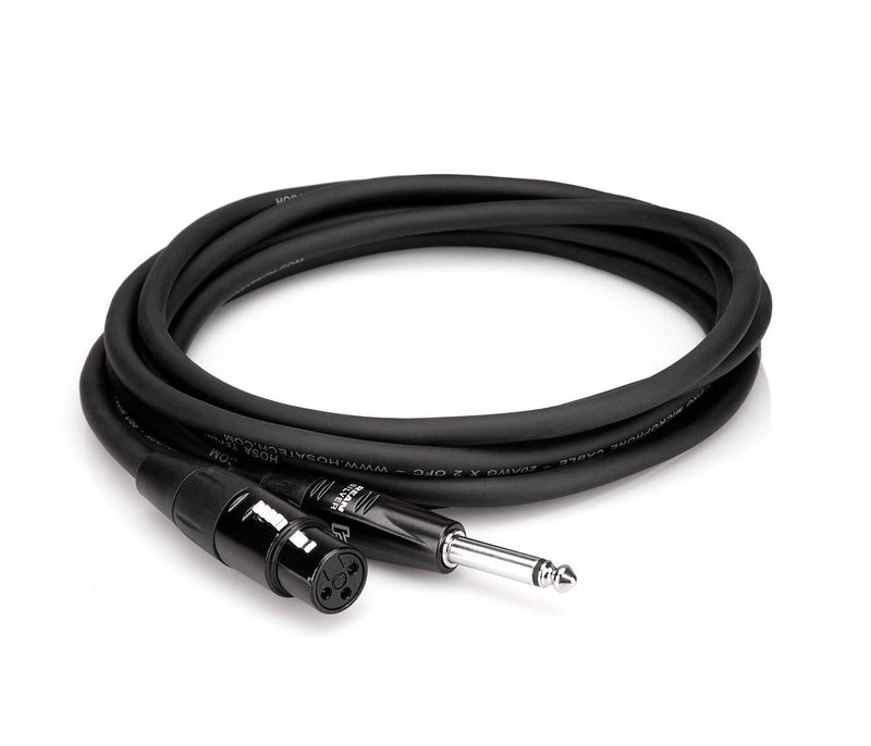 [AUSTRALIA] - Hosa HMIC-025HZ Pro Microphone Cable, REAN XLR3F to 1/4 in TS, 25 ft 25 Foot 