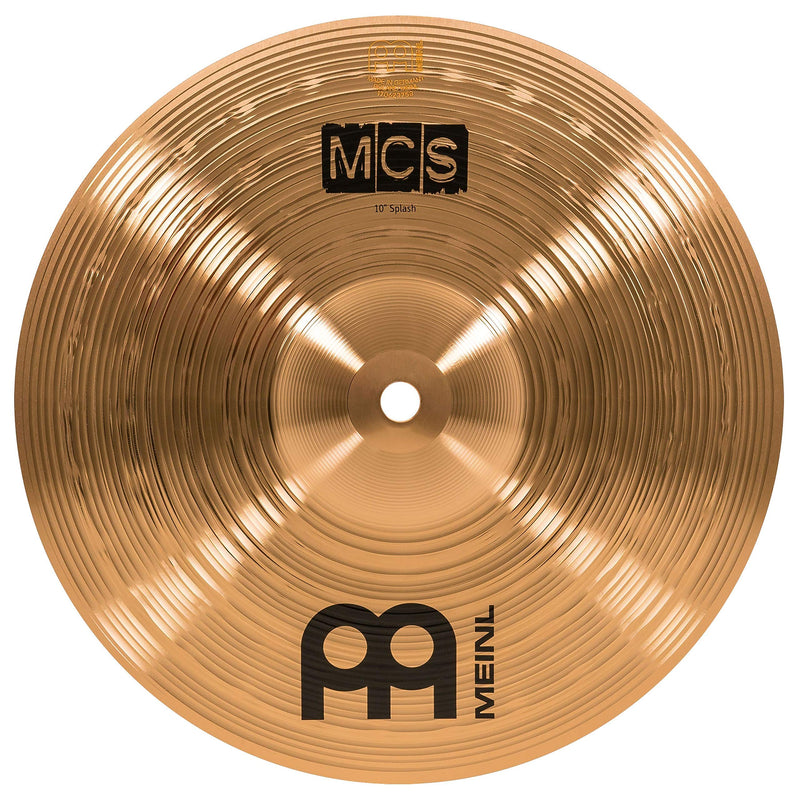 Meinl 10” Splash Cymbal – MCS Traditional Finish Bronze for Drum Set Use, Made In Germany, 2-YEAR WARRANTY (MCS10S)