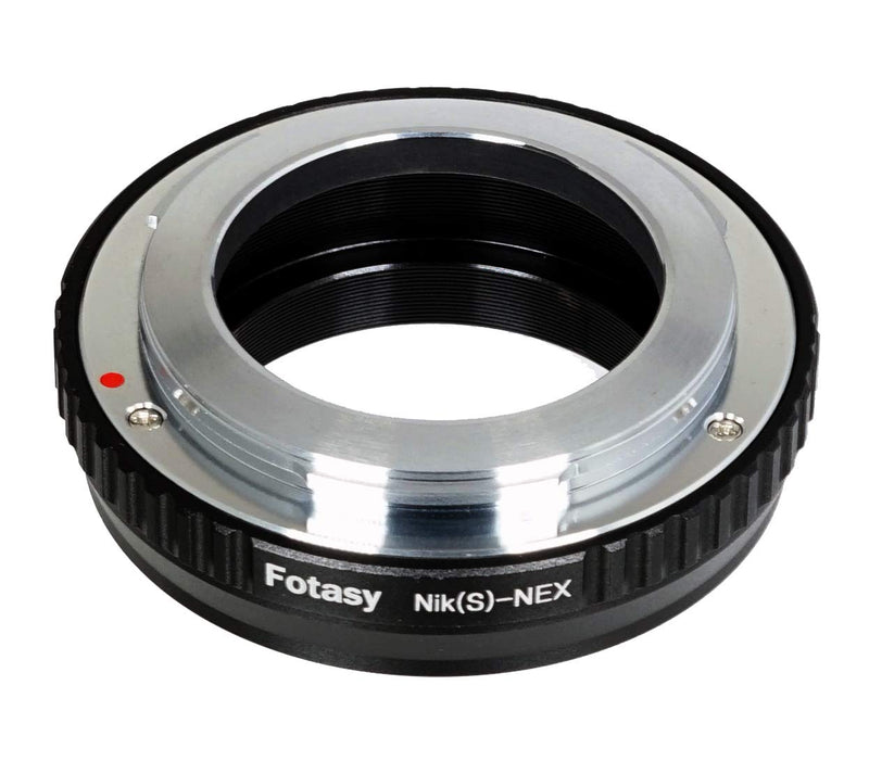 Fotasy Nikon S/Contax RF (Outer Bayonet) Rangerfinder Lens to Sony E-Mount Adapter, Compatible with Sony NEX-5T NEX-6 NEX-7 a3000 a3500 a5000 a5100 a6000 a6100 a6300 a6400 a6500 etca3000 Contax RF - E-Mount