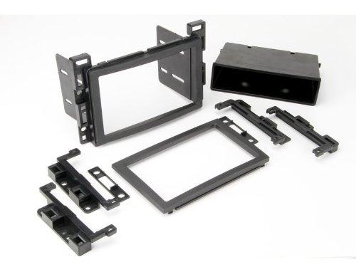 SCOSCHE GM2500B Compatible with Select 2005-Up GM ISO Double DIN & DIN+Pocket Dash Kit Black