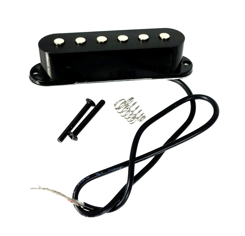 Electric Guitar Pickup - Black Single-coil - Strat(tm) and Tele(tm)-style Magnetic Pickup