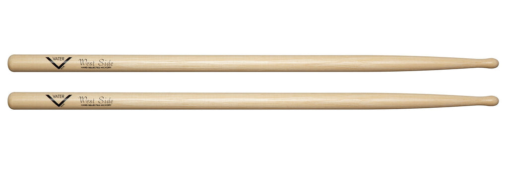 Vater West Side Hickory Drum Sticks Oval Tip, Pair
