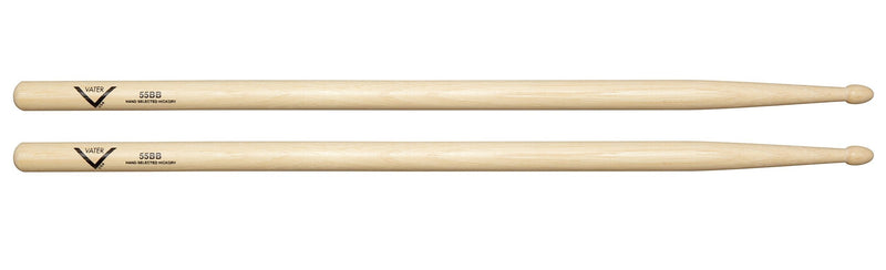 Vater 55BB Hickory Drum Sticks with Acorn Tip, Pair VH55BB