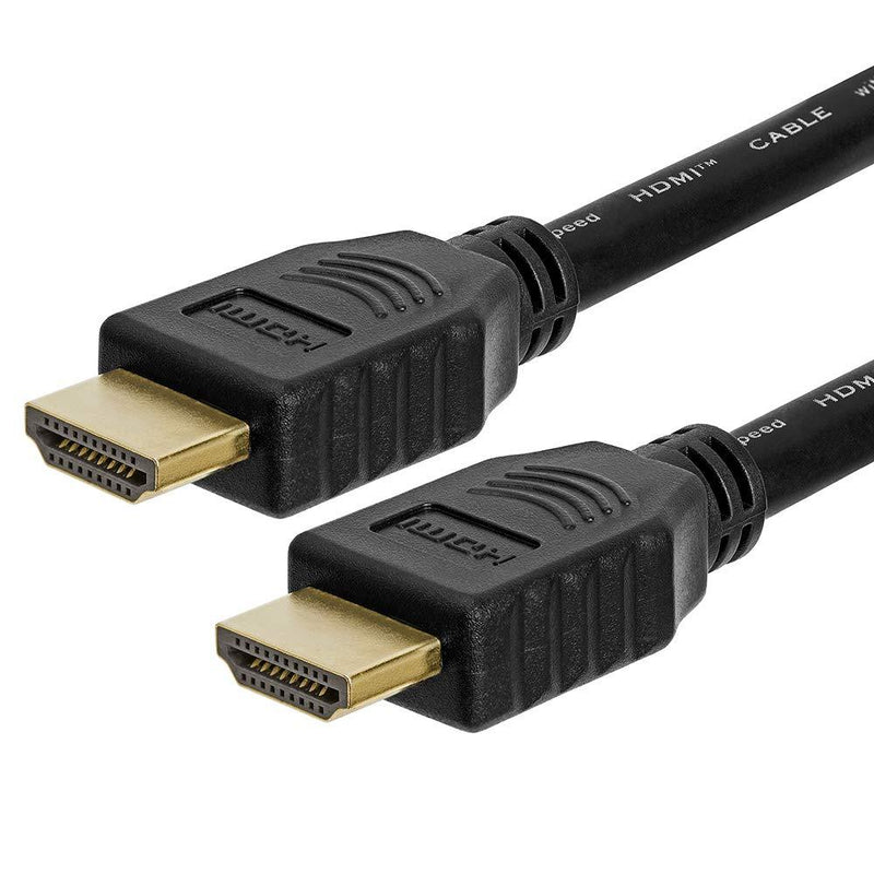 Cmple - 28AWG High Speed 18Gbps HDMI Cable 6FT HDMI 2.0 Ready - 3D Ethernet/Audio Return Channel - Gold Plated Connect 6 Foot Black