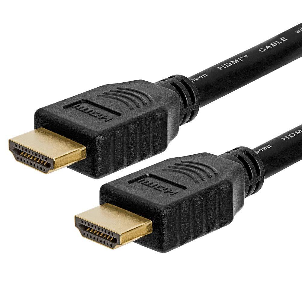 Cmple - 28AWG High Speed 18Gbps HDMI Cable 1.5FT HDMI 2.0 Ready - 3D Ethernet/Audio Return Channel - Gold Plated Conne 1.5 Foot Black