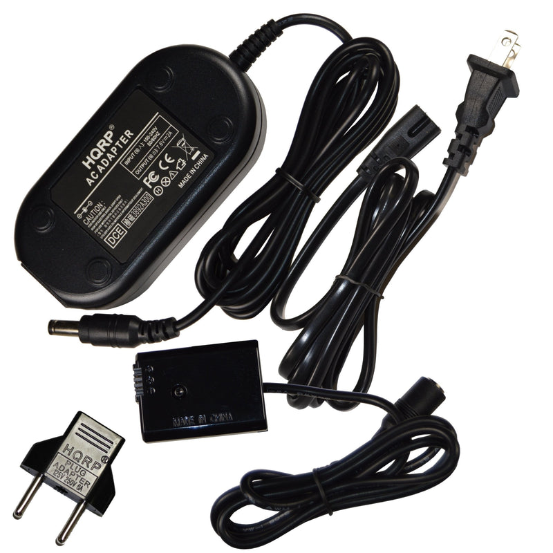 HQRP AC Power Adapter Compatible with Sony AC-PW20 Alpha NEX-3 NEX-3A NEX-3C NEX-3CA NEX-3CD NEX-3D NEX-3K Alpha A6500 A6400 A6300 A7 A7II A7RII A7SII A7S A7S2 A7R A7R2 A55 A5100 RX10 Digital Camera