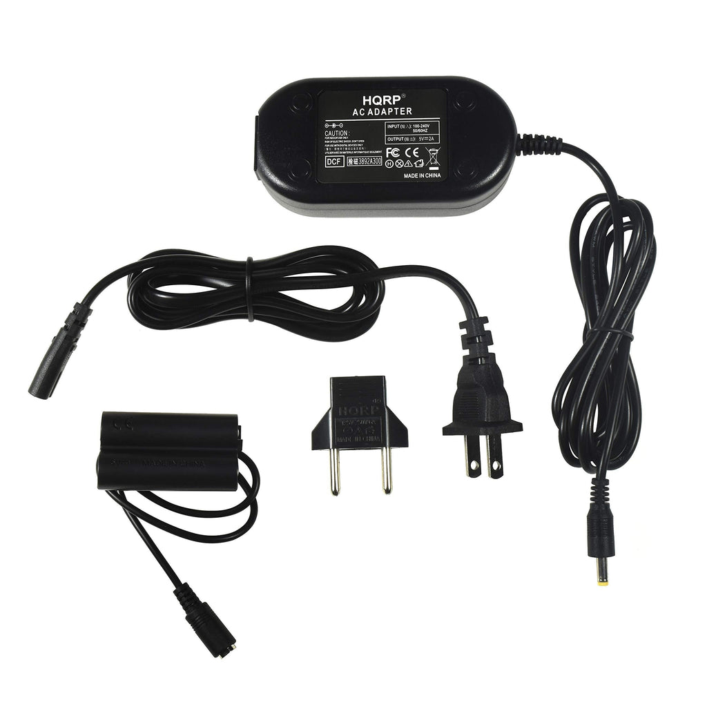 HQRP AC Adapter Kit Compatible with Fuji Fujifilm Finepix CP-04 HS10 HS20EXR S1500 S8600 S8630 S2000HD S2500HD S2550HD S2600HD S2700HD S3300 S3400 S3900 S4000 S4700 S8300 S8400 S8500 Digital Camera