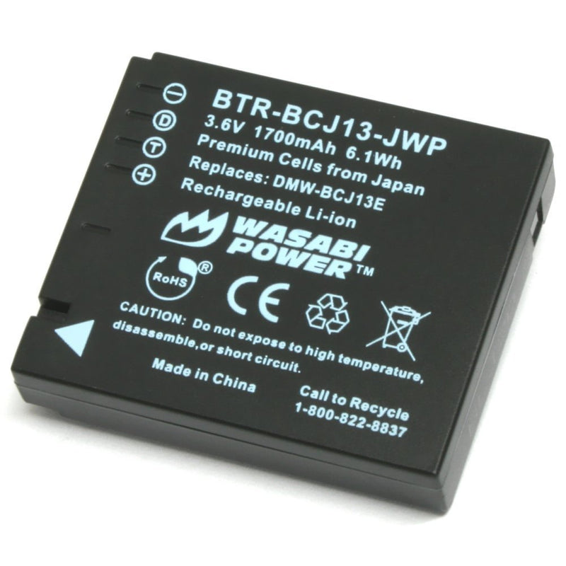 Wasabi Power Battery for Panasonic DMW-BCJ13 and Panasonic Lumix DMC-LX5, DMC-LX7