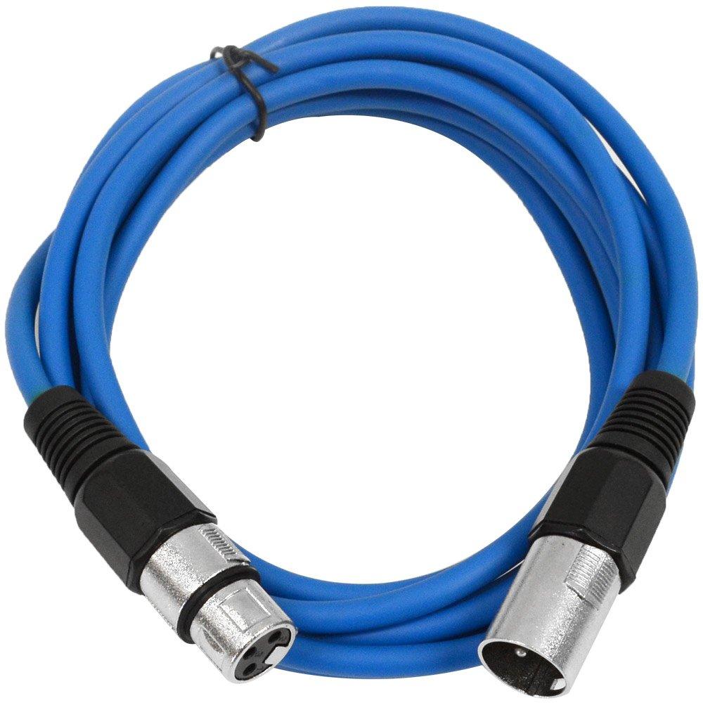 [AUSTRALIA] - SEISMIC AUDIO - SAXLX-10 - 10' Blue XLR Male to XLR Female Patch Cable - Balanced - 10 Foot Patch Cord 