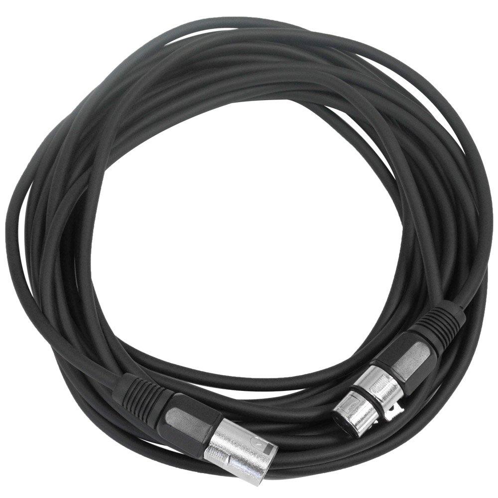 [AUSTRALIA] - SEISMIC AUDIO - SAXLX-25 - 25' Black XLR Male to XLR Female Microphone Cable - Balanced - 25 Foot Patch Cord 