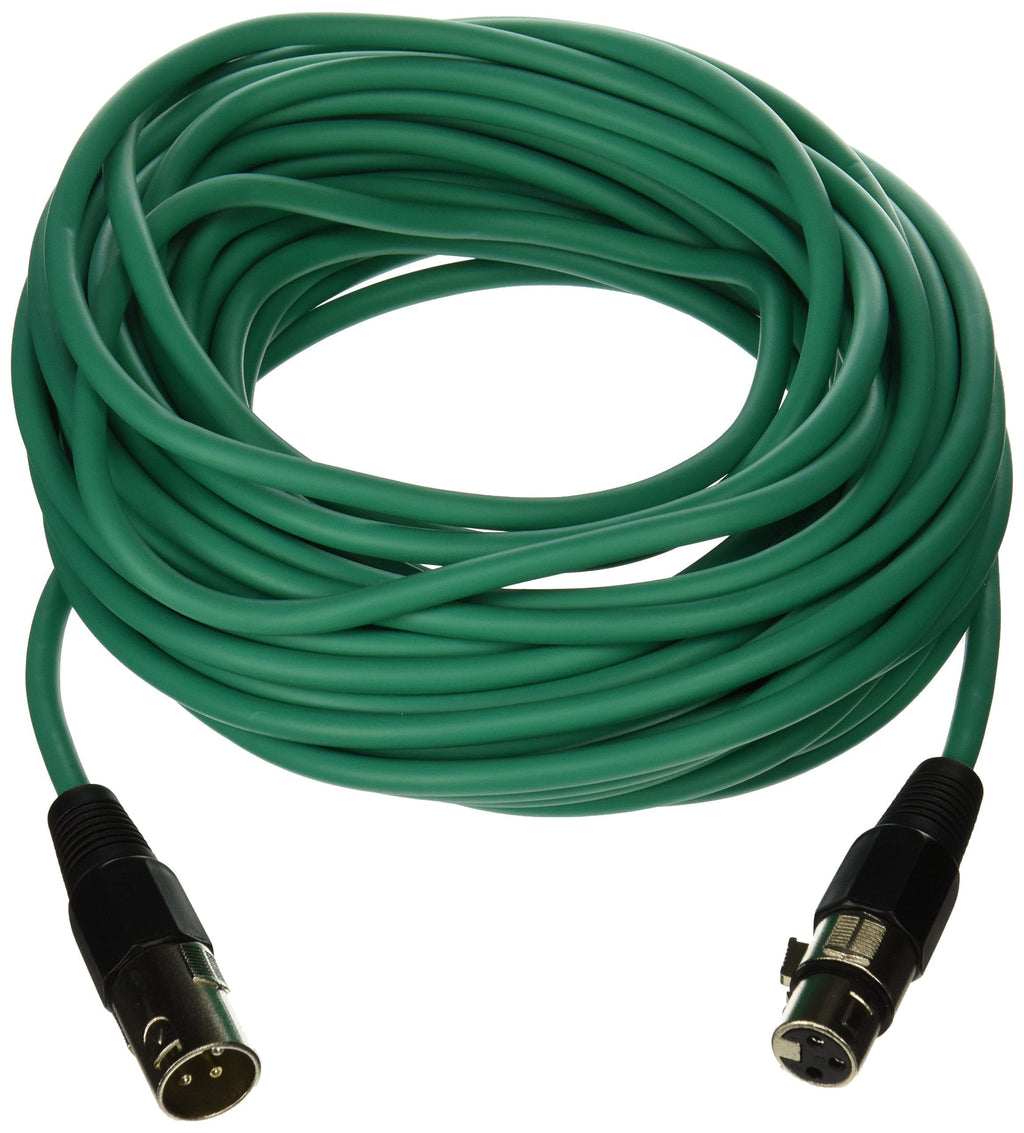 [AUSTRALIA] - SEISMIC AUDIO - SAXLX-50 - 50' Green XLR Male to XLR Female Microphone Cable - Balanced - 50 Foot Patch Cord 