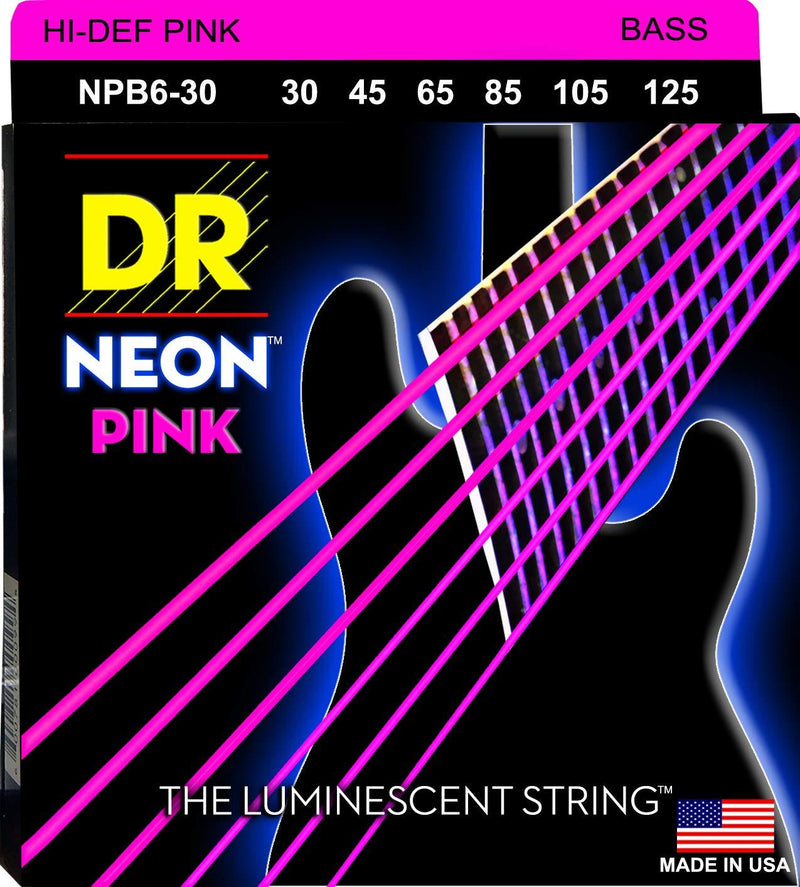 DR Strings HI-DEF NEON Bass Guitar Strings (NPB6-30)