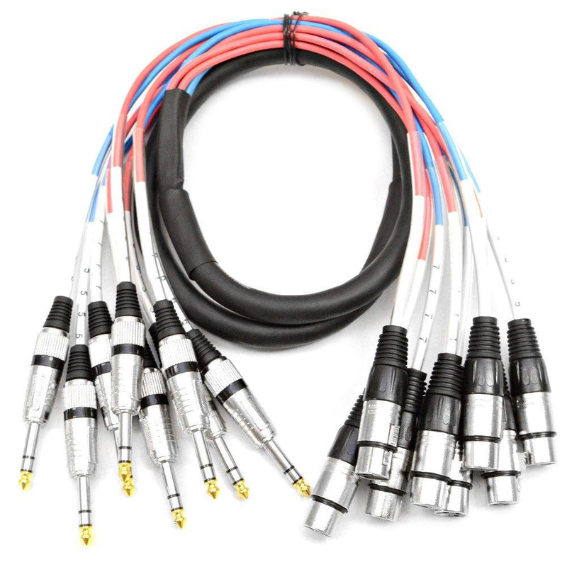 [AUSTRALIA] - Seismic Audio - SAXT-8x5F - 8 Channel 5' XLR Female to 1/4" TRS Snake Cable 