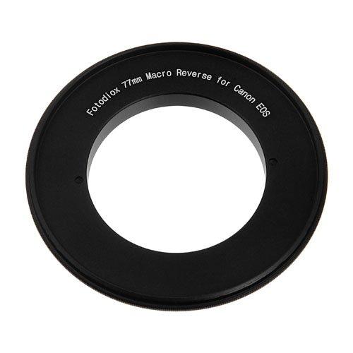 Fotodiox 77mm Macro Reverse Mount Adapter, for Canon EOS 1D, 1DS, Mark II, III, IV, 1DC, 1DX, D30, D60, 10D, 20D, 20DA, 30D, 40D, 50D, 60D, 60DA, 5D, Mark II, Mark III, 7D, Rebel XT, XTi, XSi, T1, T1i, T2i, T3, T3i, T4, T4i, C300, C500 Single