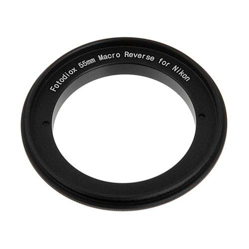 Fotodiox RB2A 55mm Filter Thread Lens, Macro Reverse Ring Camera Mount Adapter, for Nikon D1, D1H, D1X, D2H, D2X, D2Hs, D2Xs, D3, D3X, D3s, D4, D100, D200, D300, D300S, D700, D800, D800E, D40, D50, D60, D70, D70S, D80, D40X, D90, D3000, D3100, D3200, D...