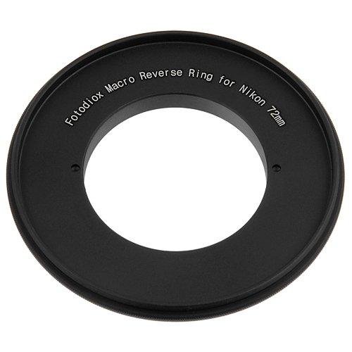 Fotodiox RB2A 72mm Filter Thread Lens, Macro Reverse Ring Camera Mount Adapter, for Nikon D1, D1H, D1X, D2H, D2X, D2Hs, D2Xs, D3, D3X, D3s, D4, D100, D200, D300, D300S, D700, D800, D800E, D40, D50, D60, D70, D70S, D80, D40X, D90, D3000, D3100, D3200, D...