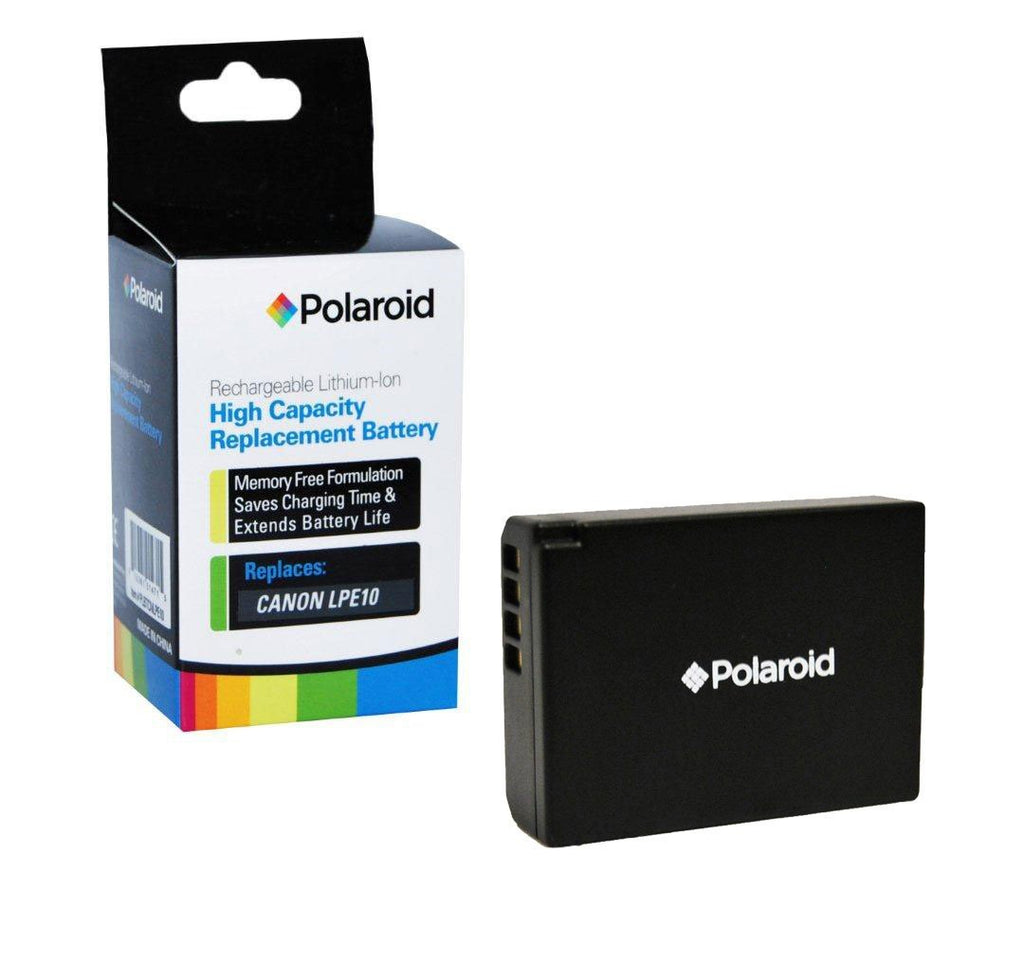 Polaroid High Capacity Canon LPE10 Rechargeable Lithium Replacement Battery (Compatible With: EOS Rebel T3 )