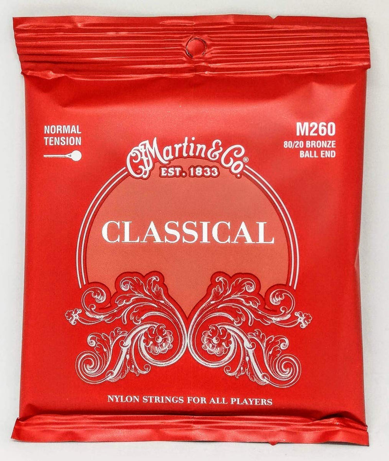 C.F. Martin Classical Guitar Bronze Wound Ball End Regular, .028 - .043, M-260