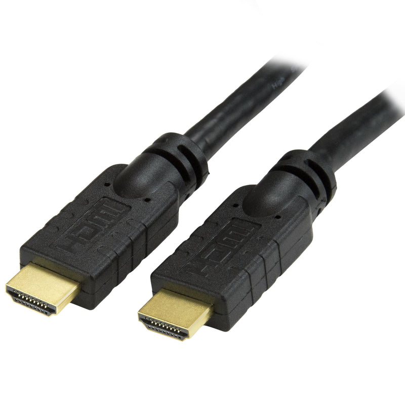 StarTech.com 20 ft High Speed HDMI Cable with Ethernet - Ultra HD 4k x 2k HDMI Cable - HDMI to HDMI M/M - 1080p Audio/Video, Gold-Plated (HDMIMM20HS) 20 ft / 6m Normal