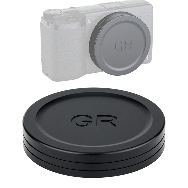 JJC LC-GR3 Metal Lens Cap for Ricoh GR III and GR II Camera, Ricoh GR III Lens Cap, Ricoh GR II Lens Cap, Made of Premium Aluminium Alloy