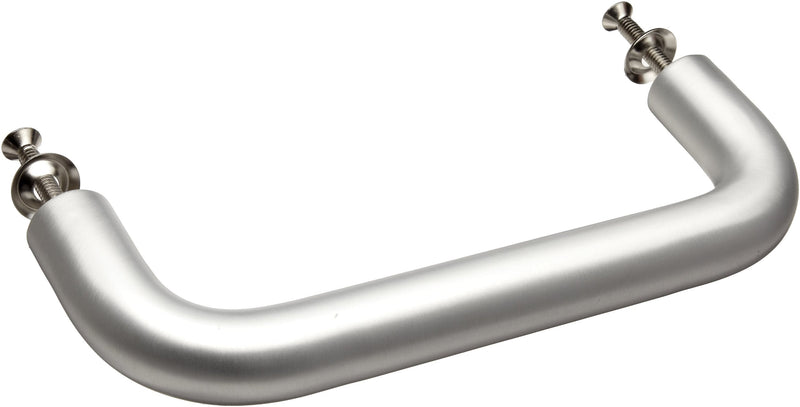 Monroe Aluminum Pull Handle with Threaded Holes, Oval Grip, Dull Anodized Finish, 7-1/2" Center to Center, 2-3/8" Projection, 3/4" Grip Size, Black Color (Pack of 1)